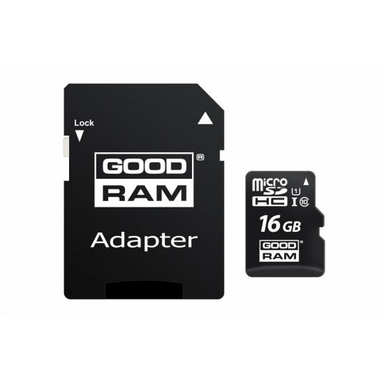 Card microSDHC 16GB CL10 + adapter
