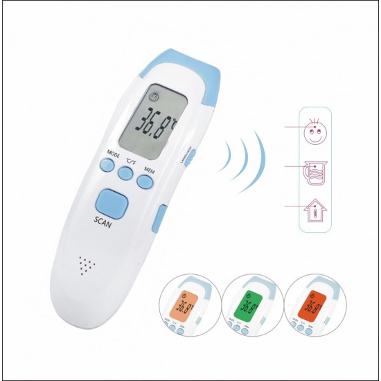 Medical thermometer with color display and voice measurement presentation MesMed MM-380 Ewwel