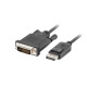 Cable DisplayPort - DVI -D M/M 3m black