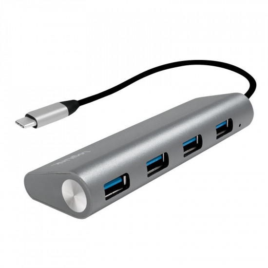 Hub 4-port USB-C 3.1 with aluminum casing