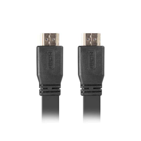 Cable HDMI-HDMI v2.0 5m black flat