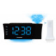 Clock radio with projection and USB charging CRP81USB