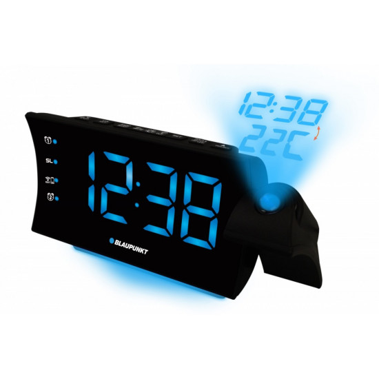 Clock radio with projection and USB charging CRP81USB