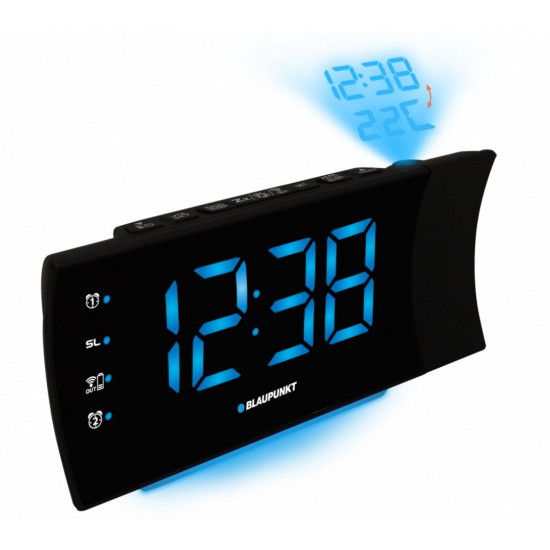 Clock radio with projection and USB charging CRP81USB