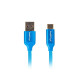 Cable USB CM - AM 2.0 1m blue 5A, full copper