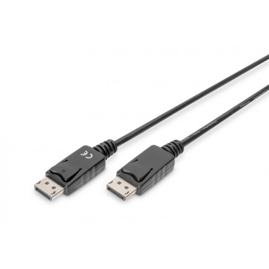 Connection Cable DisplayPort with snaps 1080p 60Hz FHD Type DP / DP M / M black 1m