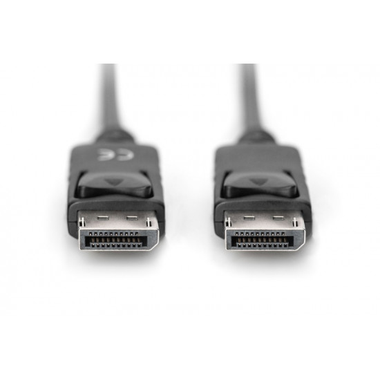Connection Cable DisplayPort with snaps 1080p 60Hz FHD Type DP / DP M / M black 1m