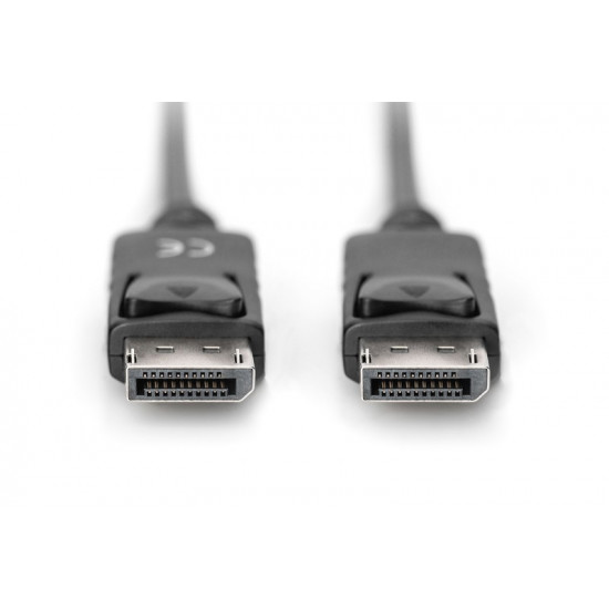 Connection Cable DisplayPort with snaps 1080p 60Hz FHD Type DP / DP M / M black 2m