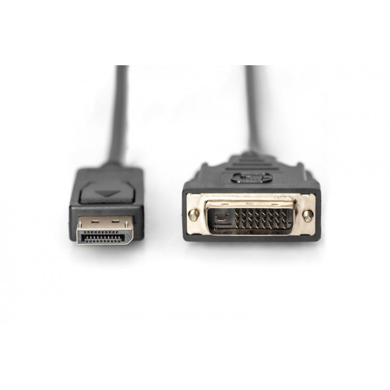 DisplayPort cable with snap 1080p 60Hz FHD Type DP / DVI-D (24 + 1) M / M 2m