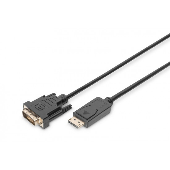 DisplayPort cable with snap 1080p 60Hz FHD Type DP / DVI-D (24 + 1) M / M 2m