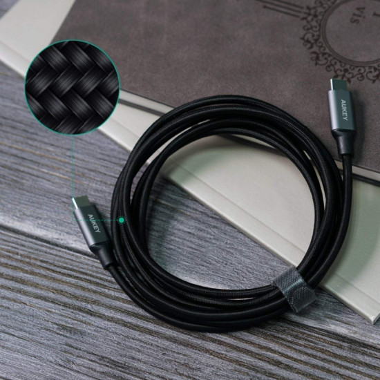 CB-CD6 Ultrafast Braided uick Charge USB C - USB C 2m