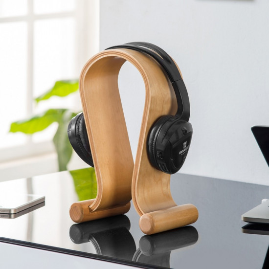 Headphones Stand Wooden Light Oak MC-815O