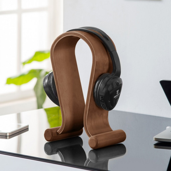 Headphones Stand Wooden Nut Color MC-815W