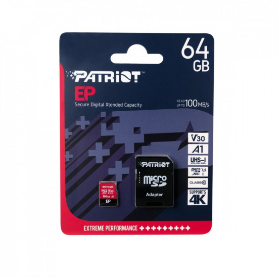  Karta microSDXC PATRIOT 64GB V30