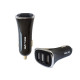 Car charger 3xUSB 4A black