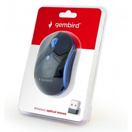 Wireless optical mouse black-blue