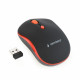 Wireless optical mouse black-red