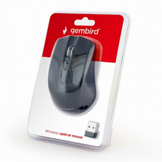 Wireless optical mouse black