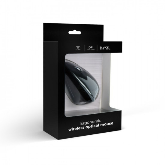 Wireless optical mouse 6-buttons Nano black