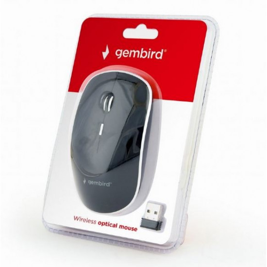 Wireless optical mouse black