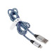 Cable USB 2.0 iPhone AM lightning 1,0m black-blue