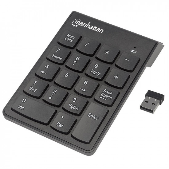 Keypad wireless numeric asynchronous 18 keys black