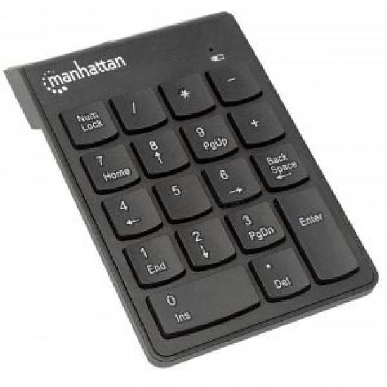 Keypad wireless numeric asynchronous 18 keys black