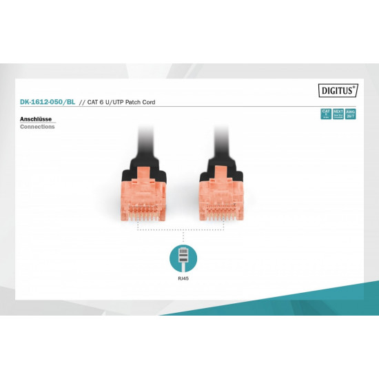 Patch Cable RJ45 Cat.6 U/UTP PE