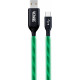 Cable YCU 231 green LED Micro USB 2.0 LED