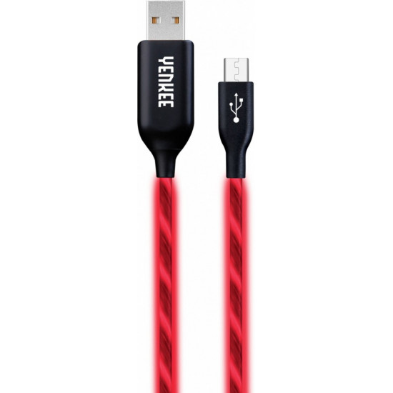 Cable YCU 231 red LED Micro USB 2.0 LED