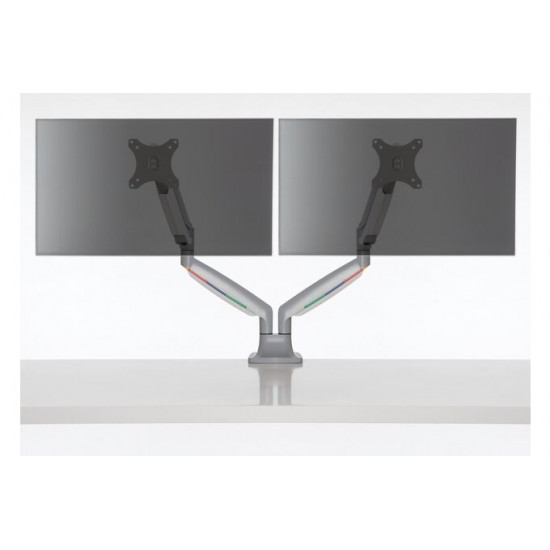 One-Touch Height Adjustable Dual Monitor Arm