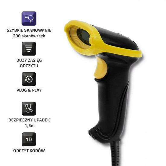 Barcode reader 1D USB