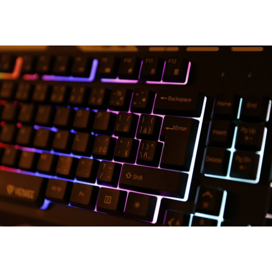 Keyboard YKB 3200 SHADOW metal, LED