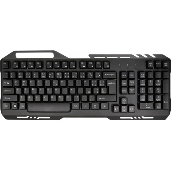 Keyboard YKB 3200 SHADOW metal, LED