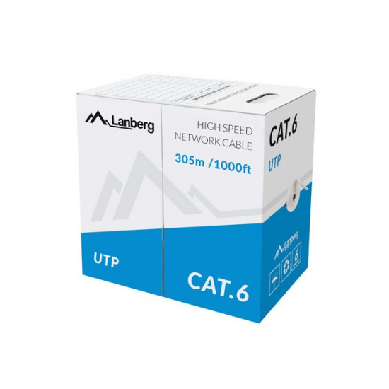 Cable UTP Cat.6 CU 305 m wire grey