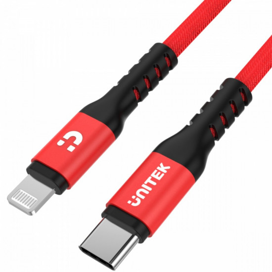 Cable USB-C - Lightning 1M, M/M, MFI C14060RD