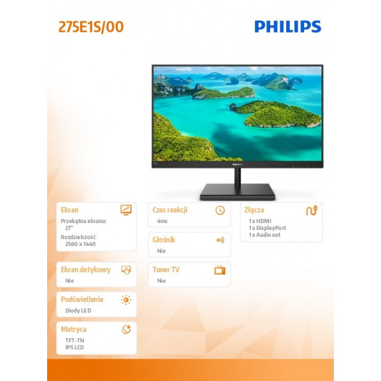 275E1S 27 inch IPS HDMI DP FreeSync