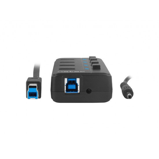 USB Hub 4 Mantis 2 USB 3.0 ports with switch + power supply