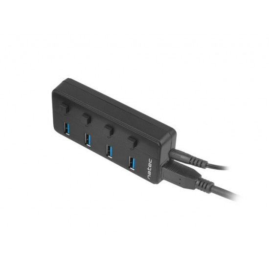 USB Hub 4 Mantis 2 USB 3.0 ports with switch + power supply