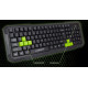 Usb gaming keyboard aspis green