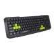 Usb gaming keyboard aspis green