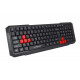 Usb keyboard aspis red