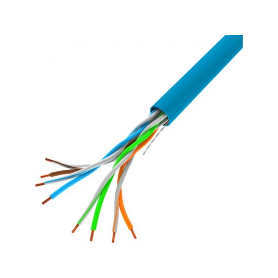 Cable LAN UTP 100Mb/s 305m wire cca blue