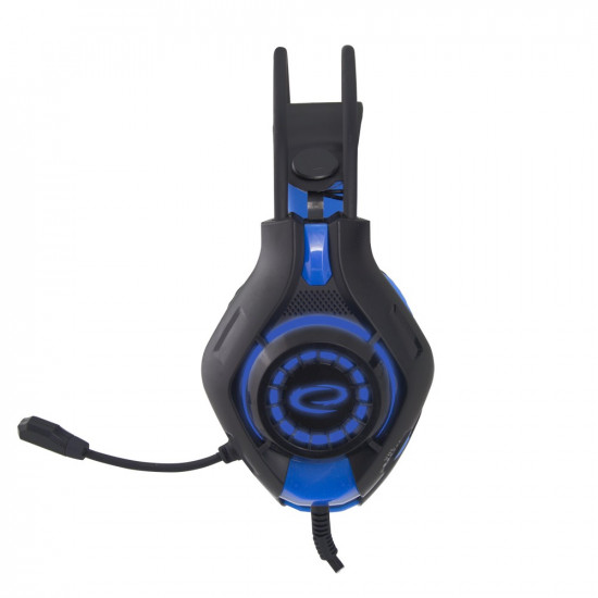 Gaming headphones with microphone deathstrike blue