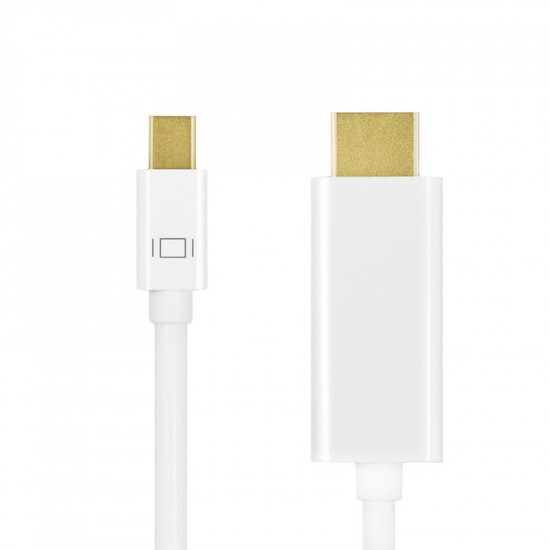 Mini DisplayPort to HDMI, 4K, 5m, white