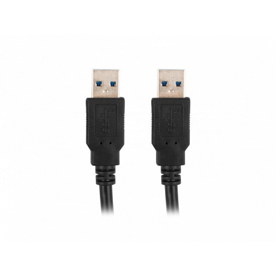 Kabel USB -A M/M 3.0 0.5m czarny