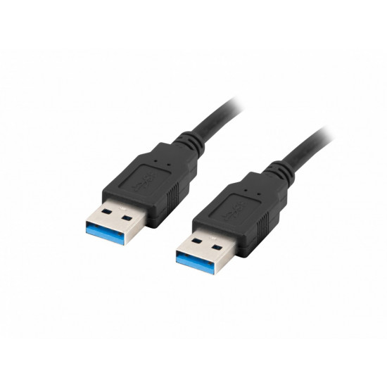 Kabel USB -A M/M 3.0 0.5m czarny