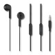 In-ear headphones + microphone, black