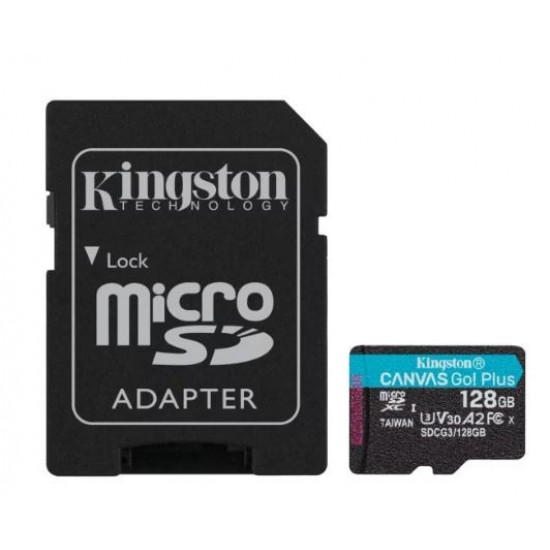 microSD 128GB Canvas Go Plus 170/90MB/s adapter