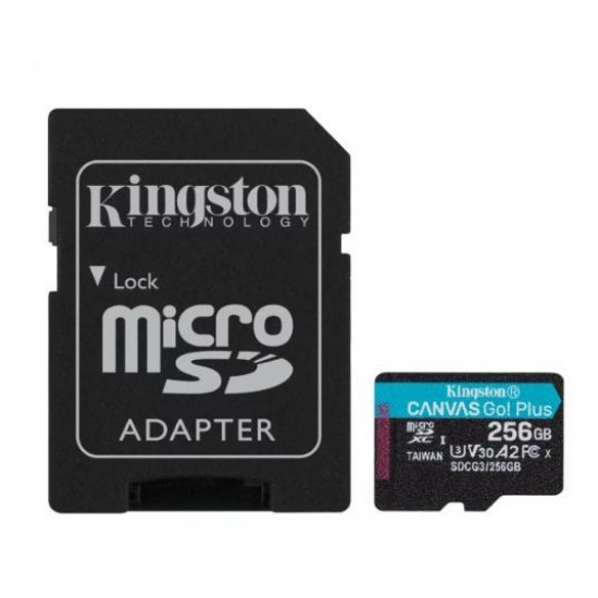 microSD 256GB Canvas Go Plus 170/90MB/s adapter